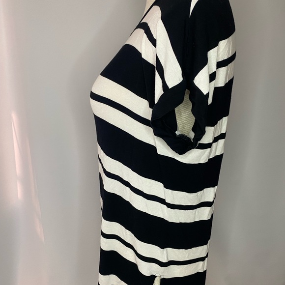 Cable & Gauge Black/White Striped Shirt - Picture 4 of 6